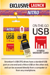 Strontium OTG 8GB USB DRIVE 2.0 (NITRO SERIES)