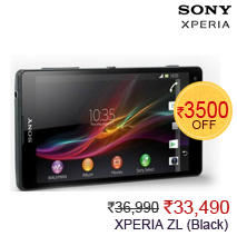 Sony Xperia ZL (Black) just Rs. 33,490