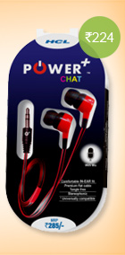 HCL Power+ Chat Earphone  with Mic