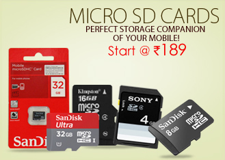 Microsd Cards start Rs. 99