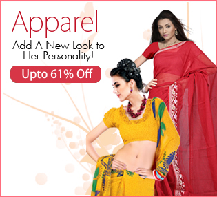 Apparel upto 61% off