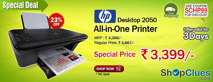 HP Deskjet 2050 All-in-One - J510a Printer in just  Rs 3,399/- 
