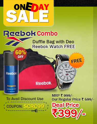 Reebok Combo Duffle Bag with Reebok Deo