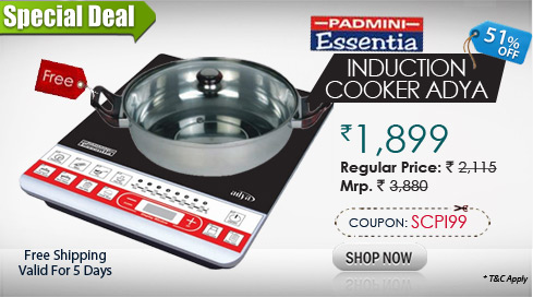 Padmini Induction Cooker Adya With Kadai