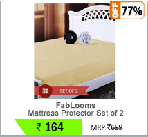 FabLooms Mattress Protector- Set of 2