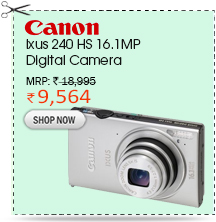 Canon Ixus 240 HS 16.1MP Digital Camera  (Silver)