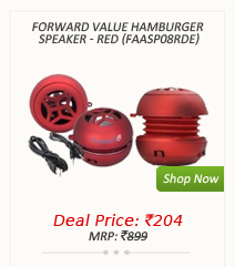 Forward Value Hamburger Speaker - Red (FAASP08RDE)