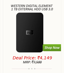 Western Digital Element 1 TB External HDD USB 3.0