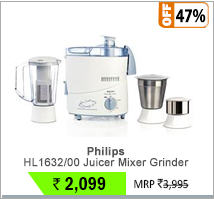 Philips HL1632/00 Juicer Mixer Grinder 3 jar 500W (Blue)