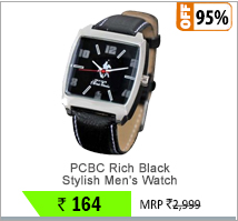 PCBC Rich Black Stylish Men's Watch