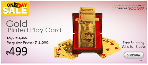 Gold Plated Play Card