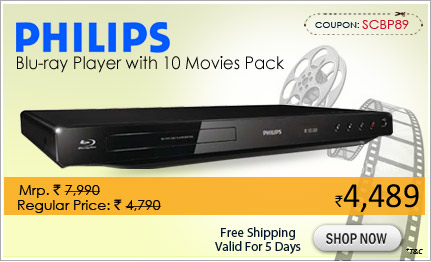 Philips BDP2600/94 Blu-ray Player with 10 Movies Pack