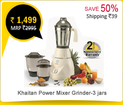 Khaitan Power Mixer Grinder-3 jars