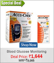 Accu-Chek Go Blood Glucose Monitoring System With 50 Testing Strips rs. 1,644