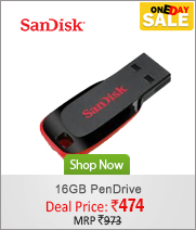 SanDisk Cruzer Blade 16GB PenDrive Rs. 474 