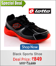 Lotto Men's Black Sports Shoe rs. 849