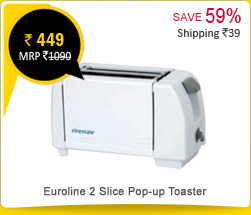 Euroline 2 Slice Pop-up Toaster