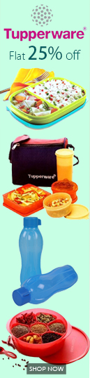 Tupperware Special flat 62% off
