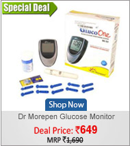 Dr Morepen GlucoOne Blood Glucose Monitor System Glucose Meter (BG 03) - With 25 test strips free