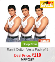 Pack of 3 Ranjit Smart Combed Cotton Vests