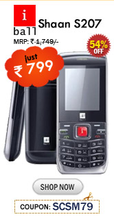 iBall Shaan S207 (Black) just Rs. 799/-