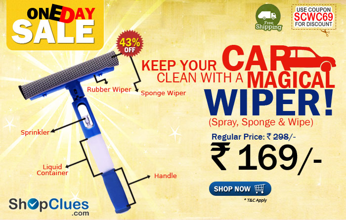 spray,sponge & wipe cleaner just Rs. 169 with free shipping