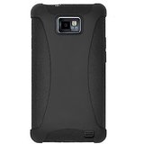 Amzer Silicone Skin Jelly Case - Black for Samsung GALAXY S II GT-I9100