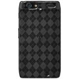 Amzer Luxe Argyle High Gloss TPU Soft Gel Skin Case - Smoke Grey for Motorola RAZR XT910