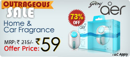 Godrej Aer Car Fragrance for Rs.78 and 48 Hr Sale of Electronic Accesories @ Shopclues