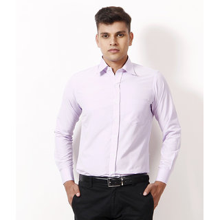 Hawk Purple Full Sleeves Formal Men's Shirt
