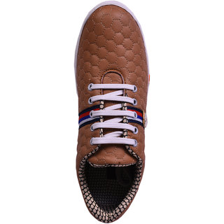 Premium Men Messi Men Tan Lace-up Casual Shoes 2025 at ShopCircuit | ONDC