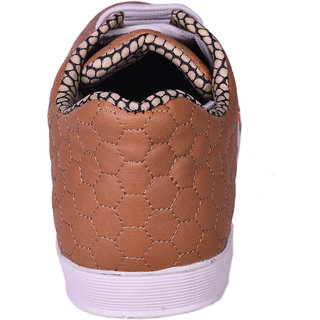 Premium Men Messi Men Tan Lace-up Casual Shoes 2025 at ShopCircuit | ONDC