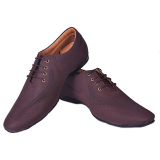 Chic Men Messi Men Brown Lace-up Formal Shoes 2025 at ShopCircuit | ONDC