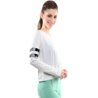 Sophisticated Women Miss Chase Women's  Round Neck Cap Sleeves Basic Plain Top 2025 at ShopCircu