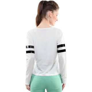 Sophisticated Women Miss Chase Women's  Round Neck Cap Sleeves Basic Plain Top 2025 at ShopCircu