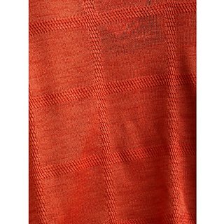 Luxurious Women Miss Chase Women's Orange Round Neck Half Sleeve Solid Front Slit Knotted Top 20