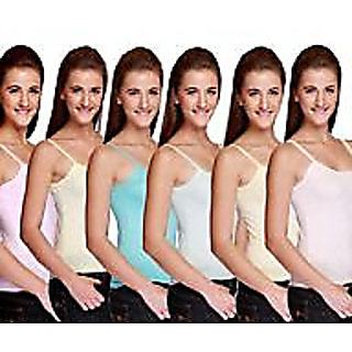 Minha Girls camisole pack of 6 pc asstd color - Camisoles | Buy online on ZillyBuy
