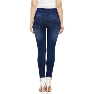 Top Women Miss Chase Women's Blue Super Skinny Fit Jeggings 2025 at ShopCircuit | ONDC