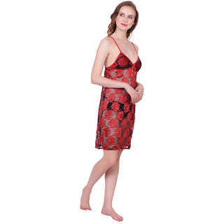 Kismat Fashion Red Sexy & Stylish Babydoll Nighty