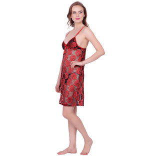 Kismat Fashion Red Sexy & Stylish Babydoll Nighty