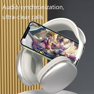 P9 Headphones Bluetooth Bluetooth Headphone On Ear 4 Hours Playback Active Noise cancellation IPX4 ( Assorted Color)