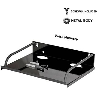 HFK Mattle Black Set Top Box stand With 2Screw free, - Hardware, Tools and Home Safety | Buy online on ZillyBuy