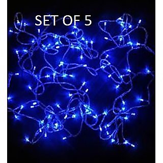 HFK 5 mtr. Pack of 5 Blue Diwali Rise Light Jhalar, - Electricals | Buy online on ZillyBuy