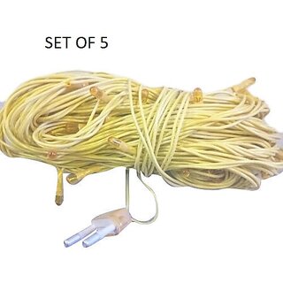 HFK 5 mtr. Pack of 5 Yellow Diwali Rise Light Jhalar, - Electricals | Buy online on ZillyBuy