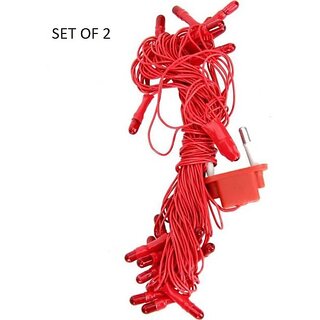 HFK 5 mtr. Pack of 2 Red Diwali Rise Light Jhalar, - Electricals | Buy online on ZillyBuy