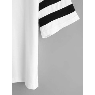 Vivient Women White Plain Cross Neck Top