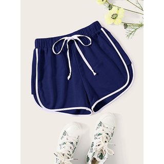 Vivient Women Blue Hosery Short