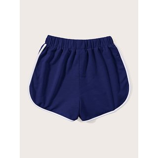 Vivient Women Blue Hosery Short