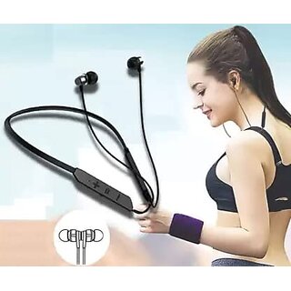 Rockers BT Max Bluetooth Wireless in Ear Earphones with Mic, Magnetic Neckband Bluetooth Headset