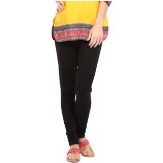 Shopping zone Chudidar Leggings Black colour